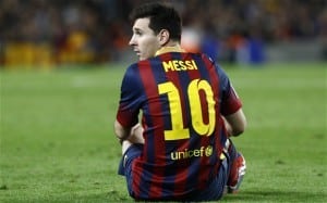 Leo Messi en un partido con el Barça / Agencias