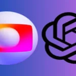 Logo de OpenAI y ChatGPT junto al logo del Mundial 2026, representando el patrocinio de la empresa de inteligencia artificial en la transmisión de TV Globo en Brasil