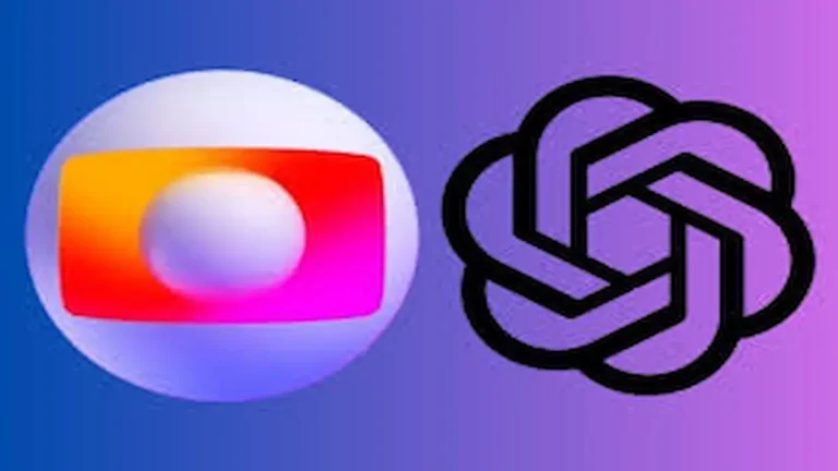Logo de OpenAI y ChatGPT junto al logo del Mundial 2026, representando el patrocinio de la empresa de inteligencia artificial en la transmisión de TV Globo en Brasil