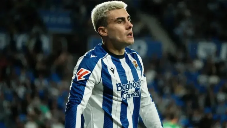 Imagen destacada sobre Ander Barrenetxea durante un partido con la Real Sociedad Apuesta a este partido aquí La Liga 1 X 2