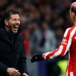 Alexander Sorloth celebrando un gol con la camiseta del Atlético de Madrid