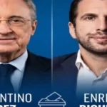 Florentino Pérez y Enrique Riquelme, candidatos a la presidencia del Real Madrid en junio de 2026
