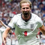 Harry Kane celebra un gol con Inglaterra en el Mundial 2026